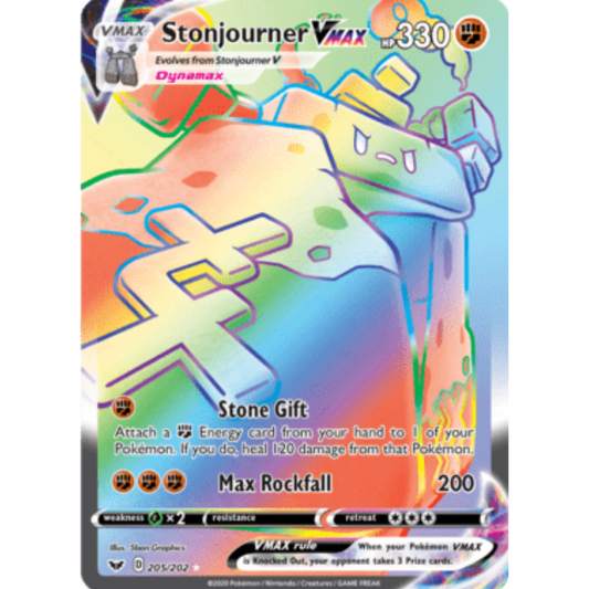 Stonjourner VMAX (205/202) [Sword & Shield: Base Set]