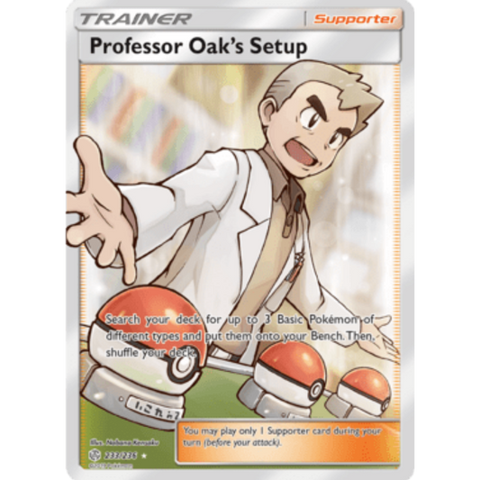 Professor Oak's Setup (Full Art) 233  - Holofoil SM  Cosmic Eclipse - Ultra Rare