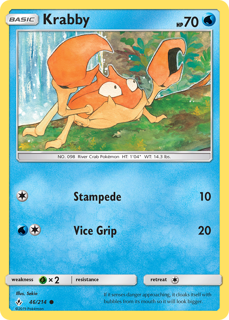 Krabby 046  SM  Unbroken Bonds - Common