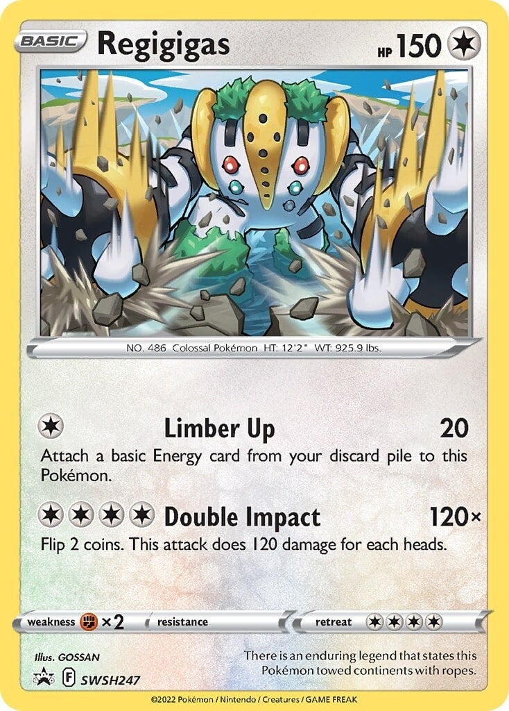 Regigigas SWSH247  - Holofoil SWSH Sword & Shield Promo Cards - Promo