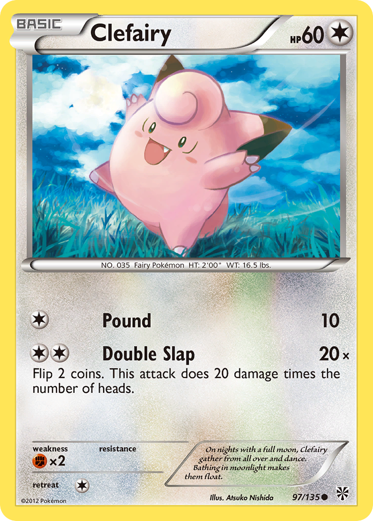 Clefairy 097  Plasma Storm - Common