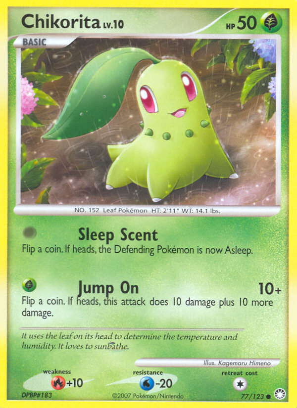 Chikorita 077  Mysterious Treasures - Common