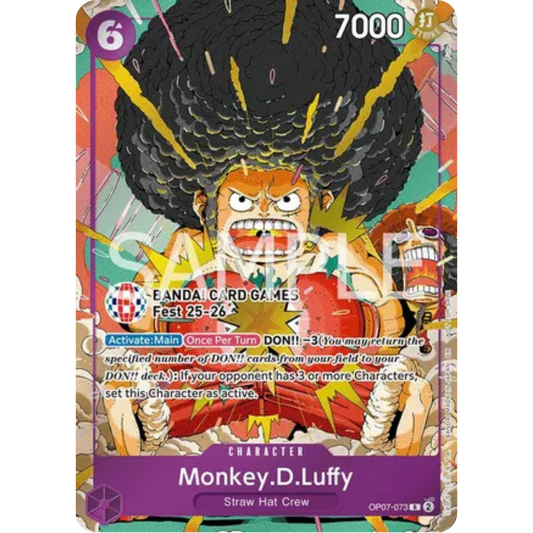 Monkey.D.Luffy (BANDAI Card Games Fest 25-26) (OP07-073) - One Piece Promotion Cards Foil
