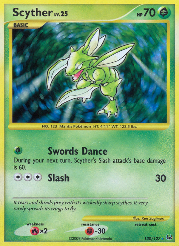 Scyther  - Holofoil Platinum - Secret Rare
