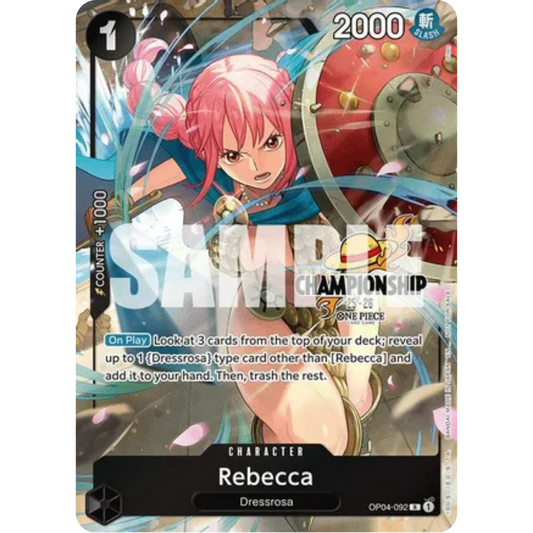Rebecca (CS 25-26 Celebration Pack) (OP04-092) - One Piece Promotion Cards Foil