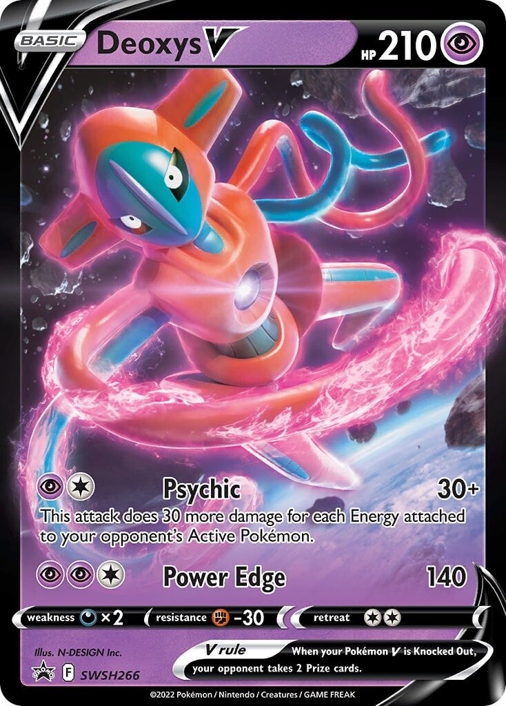 Deoxys V SWSH266  - Holofoil SWSH Sword & Shield Promo Cards - Promo