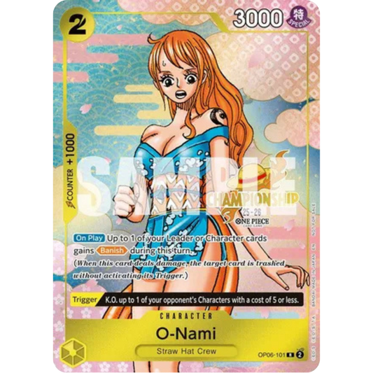 O-Nami (CS 25-26 Event Pack) (OP06-101) - One Piece Promotion Cards Foil