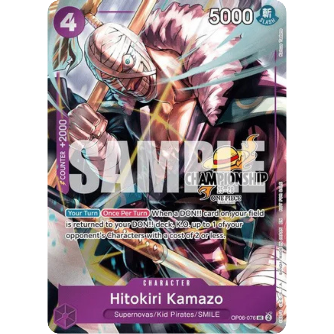 Hitokiri Kamazo (CS 25-26 Celebration Pack) (OP06-076) - One Piece Promotion Cards Foil