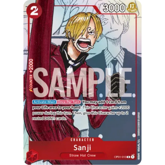 Sanji - OP01-013 (Alternate Art) (OP01-013) - One Piece Promotion Cards Foil