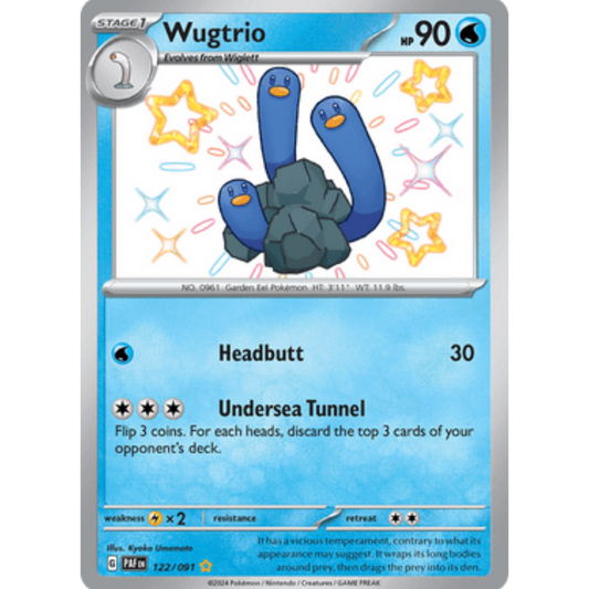 Wugtrio (122/091) [Scarlet & Violet: Paldean Fates]