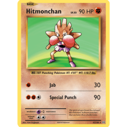 Hitmonchan 062/108  - Holofoil XY  Evolutions - Holo Rare