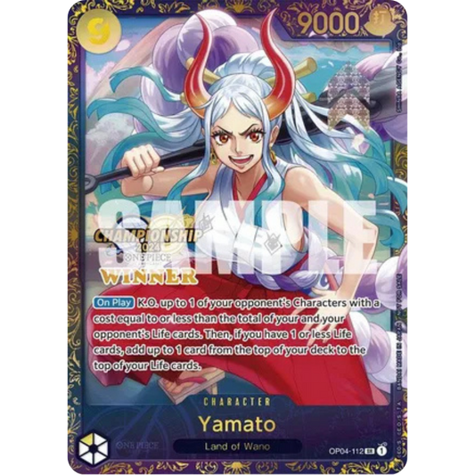 Yamato (Championship 2024 Finals Winner) (OP04-112) - One Piece Promotion Cards Foil
