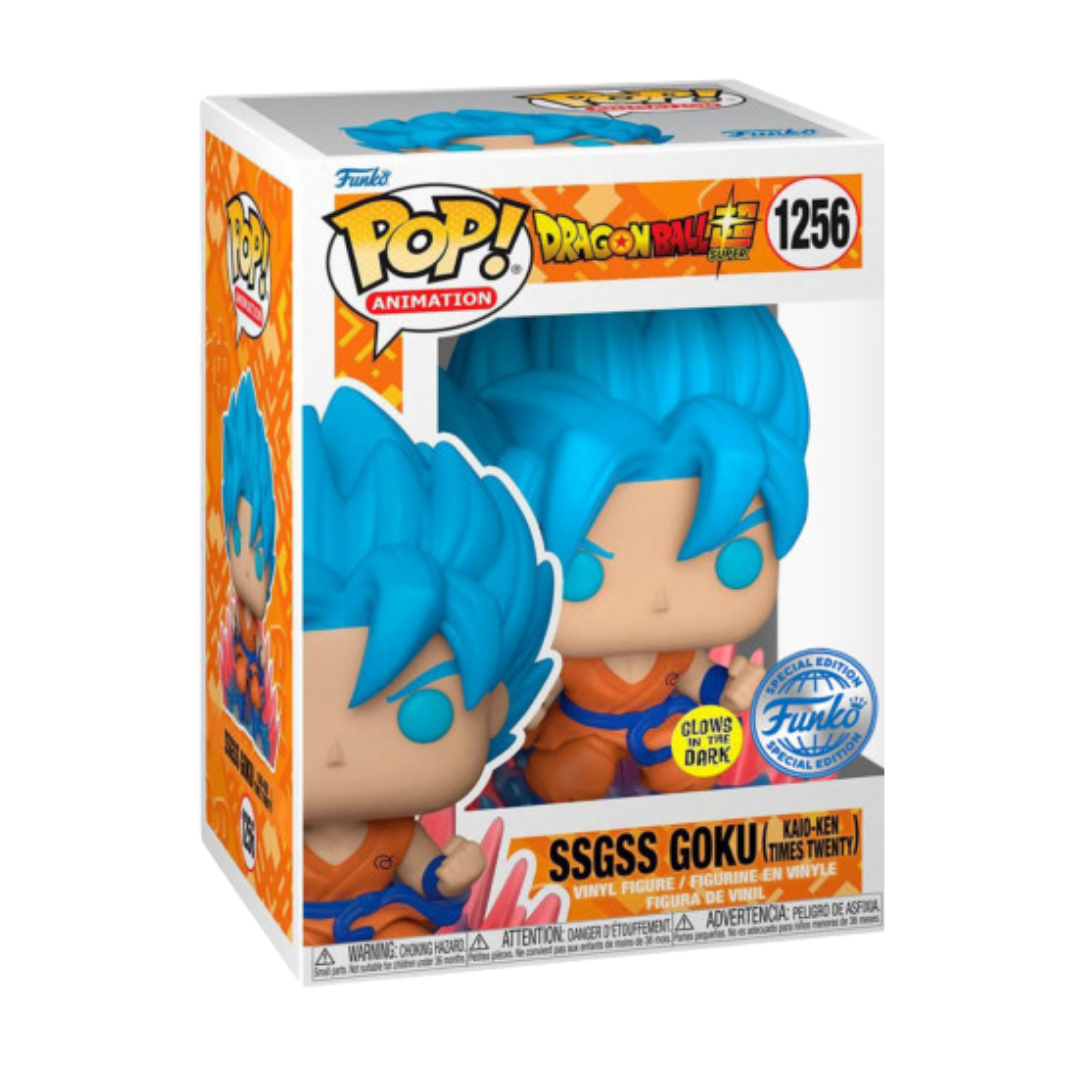 Dragon Ball Z: SSGSS Goku Kaio-Ken Times Twenty (Glow-in-the-dark, Special Edition) Funko POP!