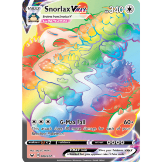 Snorlax VMAX (206/202) [Sword & Shield: Base Set]