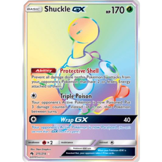Shuckle GX (215/214) [Sun & Moon: Lost Thunder]