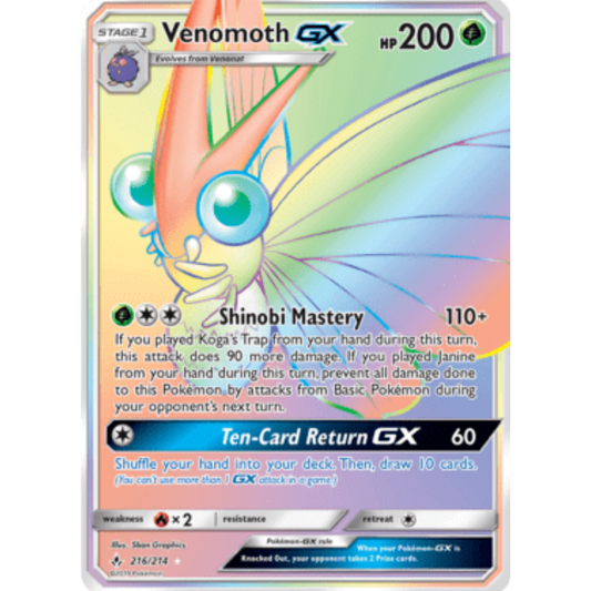 Venomoth GX (216/214) [Sun & Moon: Unbroken Bonds]