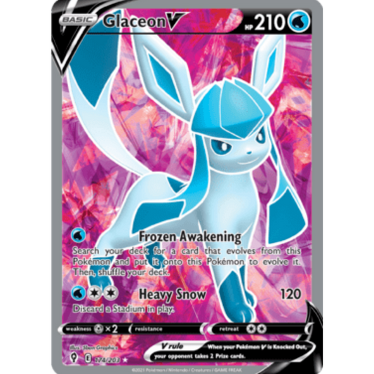 Glaceon V (174/203) [Sword & Shield: Evolving Skies]