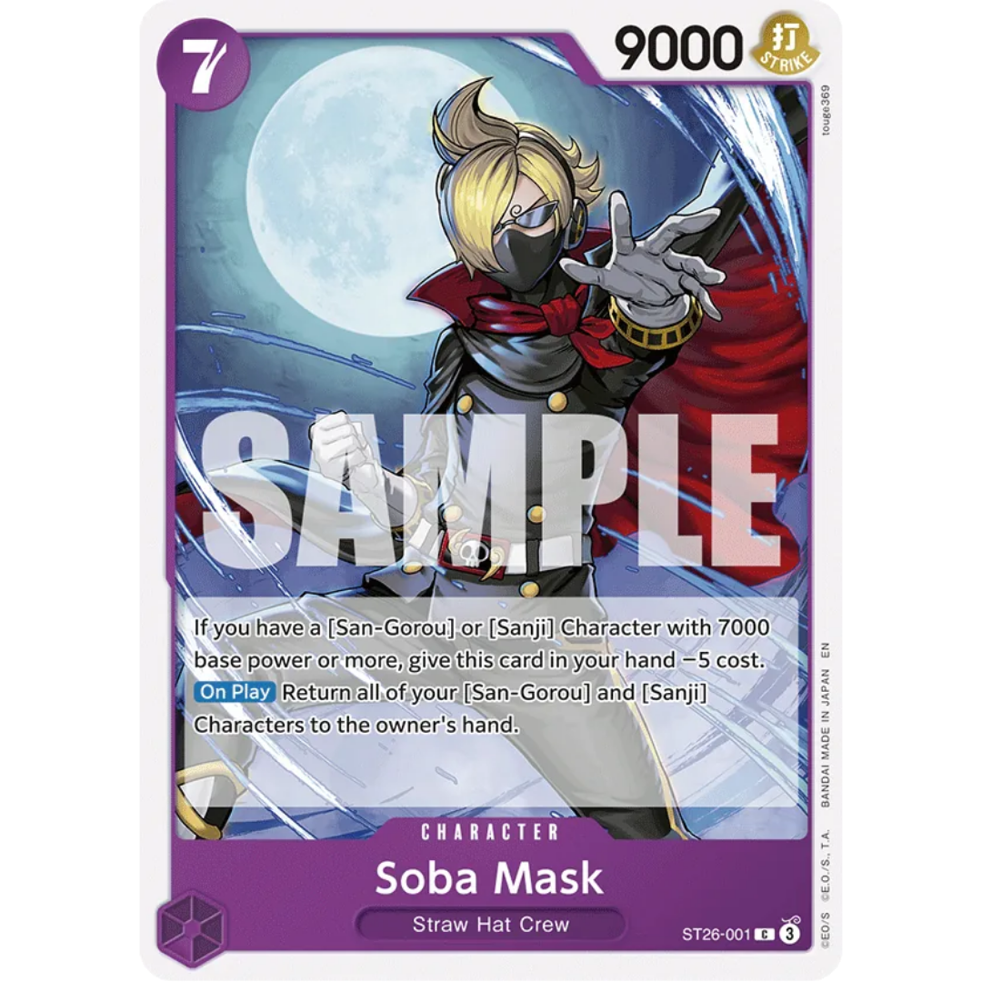 Soba Mask (ST26-001) - Starter Deck 26: PURPLE/BLACK Monkey.D.Luffy