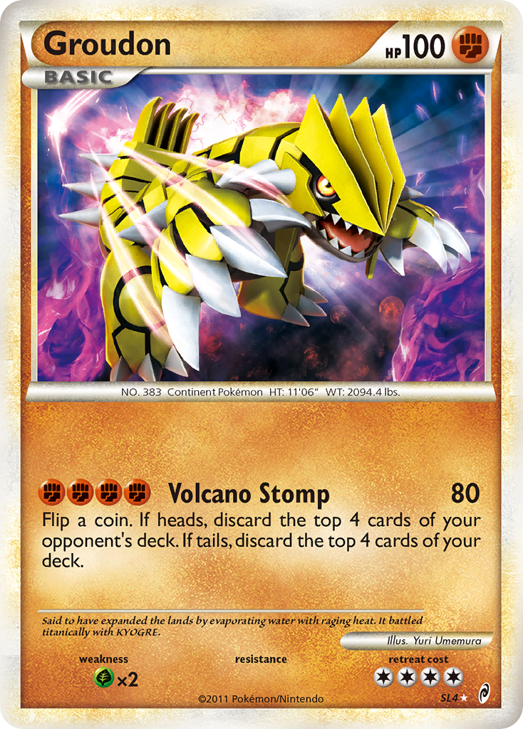 Groudon (Shiny)  - Holofoil Call of Legends - Shiny Holo Rare
