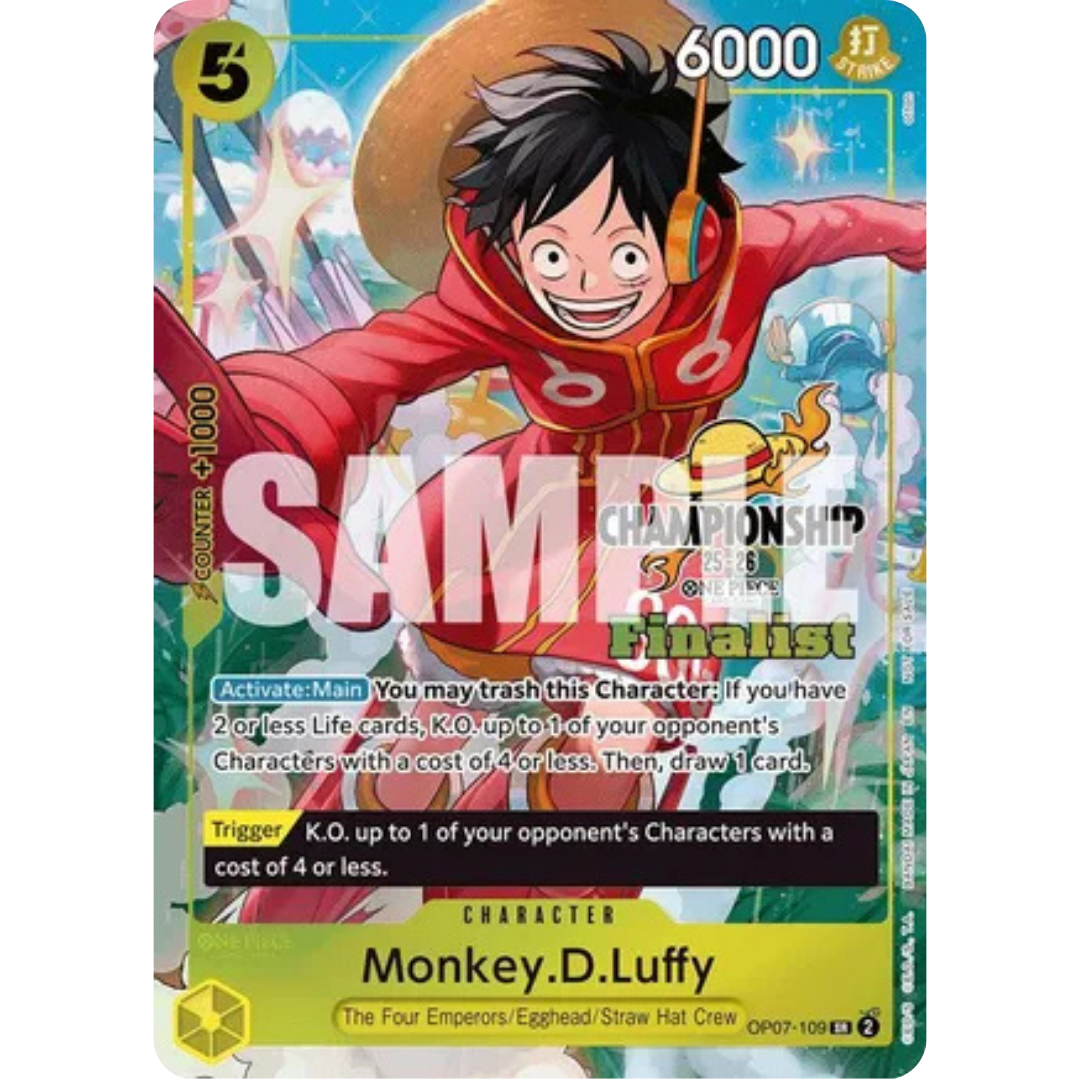 Monkey.D.Luffy (CS 25-26 Finalist Card Set 1) (OP07-109) - One Piece Promotion Cards Foil