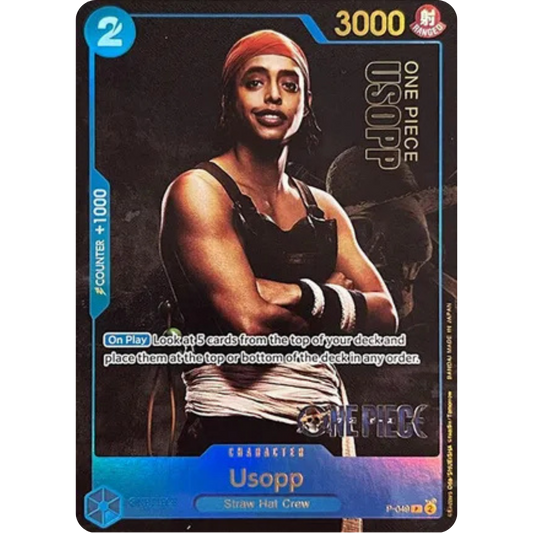 Usopp (Premium Card Collection -Live Action Edition-) (P-049) - One Piece Promotion Cards Foil