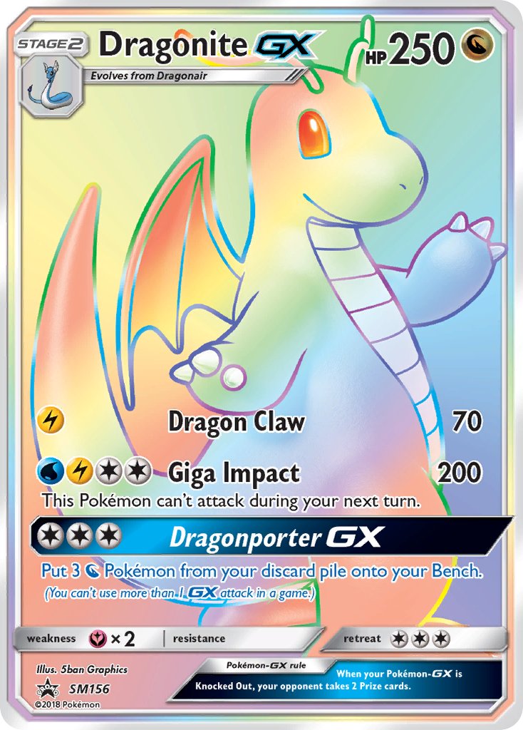 Dragonite GX - SM156  - Holofoil SM Promos - Promo