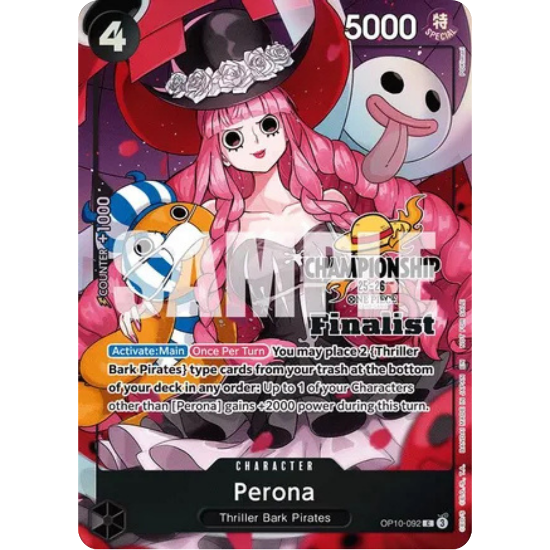 Perona (CS 25-26 Finalist Card Set 1) (OP10-092) - One Piece Promotion Cards Foil