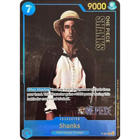 Shanks (Premium Card Collection -Live Action Edition-) (P-051) - One Piece Promotion Cards Foil