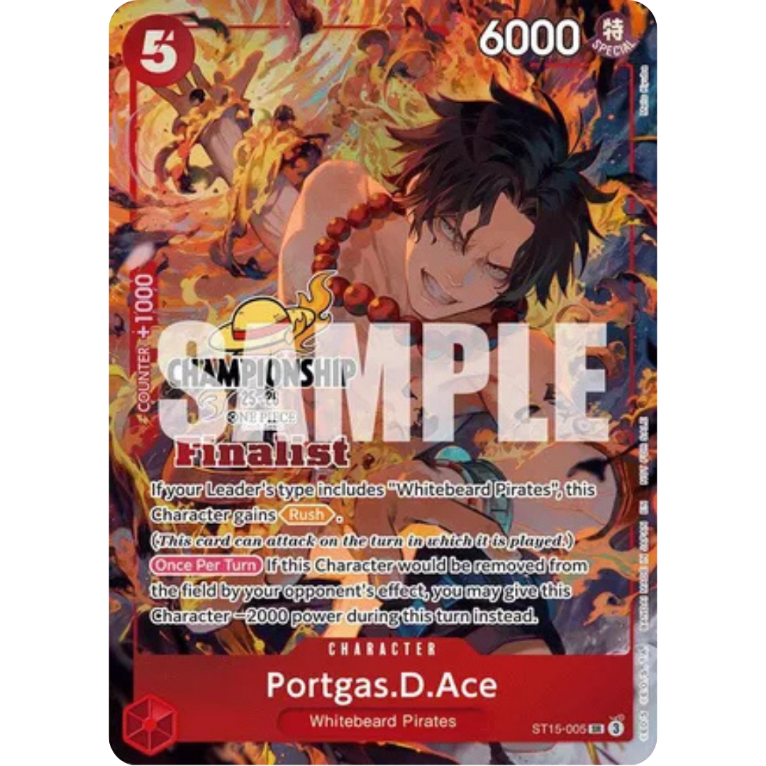 Portgas.D.Ace (CS 25-26 Finalist Card Set 1) (ST15-005) - One Piece Promotion Cards Foil