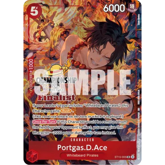 Portgas.D.Ace (CS 25-26 Finalist Card Set 1) (ST15-005) - One Piece Promotion Cards Foil