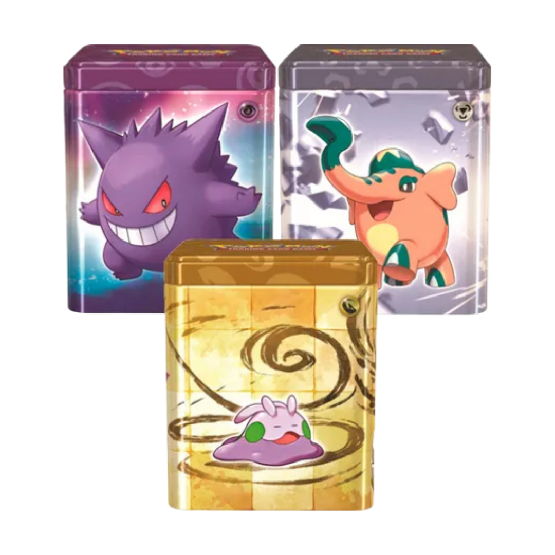 Pokemon Stacking Tins [Set of 3] (Psychic, Metal, and Dragon)