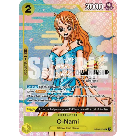 O-Nami (CS 25-26 Event Pack Finalist Ver.) (OP06-101) - One Piece Promotion Cards Foil