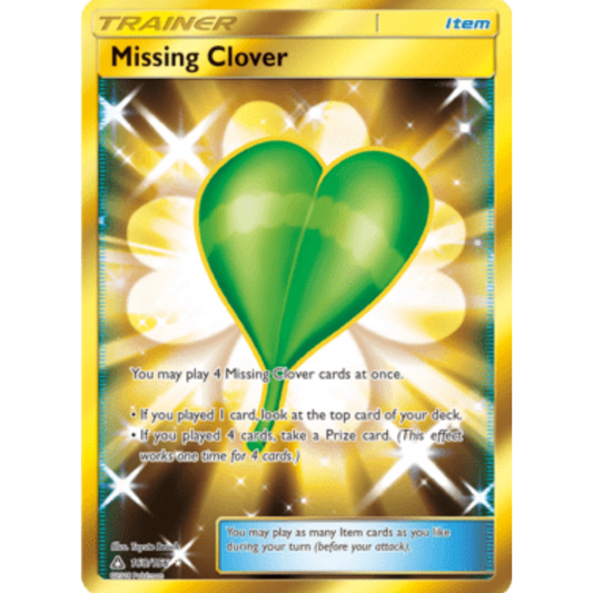 Missing Clover (Secret Rare) 168  - Holofoil SM  Ultra Prism - Secret Rare