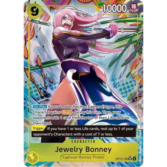 Jewelry Bonney (108) (Alternate Art) (OP13-108) - Carrying On His Will Foil