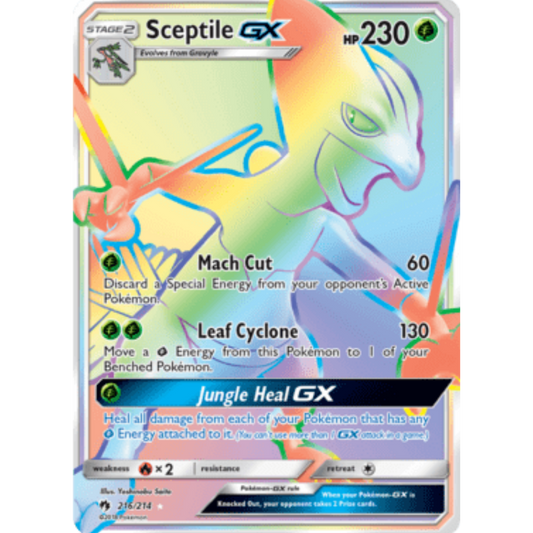 Sceptile GX (216/214) [Sun & Moon: Lost Thunder]