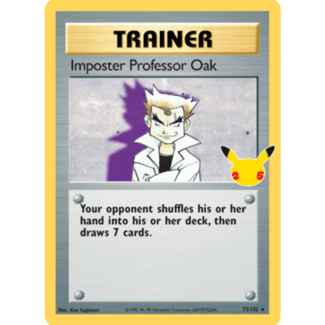Imposter Professor Oak 073  - Holofoil Celebrations Classic Collection - Classic Collection