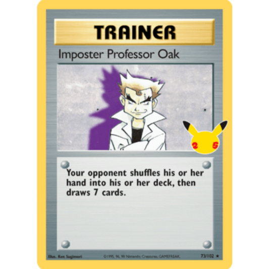 Imposter Professor Oak 073/102  - Holofoil Celebrations Classic Collection - Classic Collection