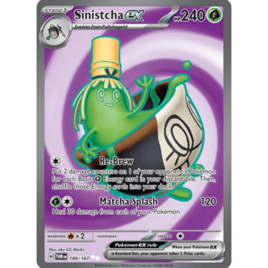 Sinistcha ex (189/167) [Scarlet & Violet: Twilight Masquerade]