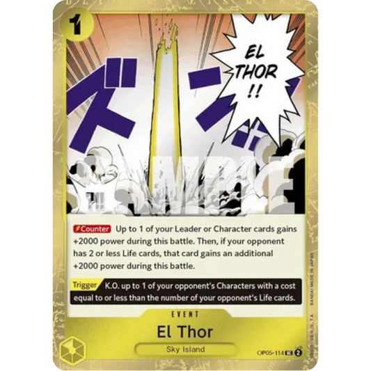 El Thor (Jolly Roger Foil) (OP05-114) - Premium Booster -The Best- Foil