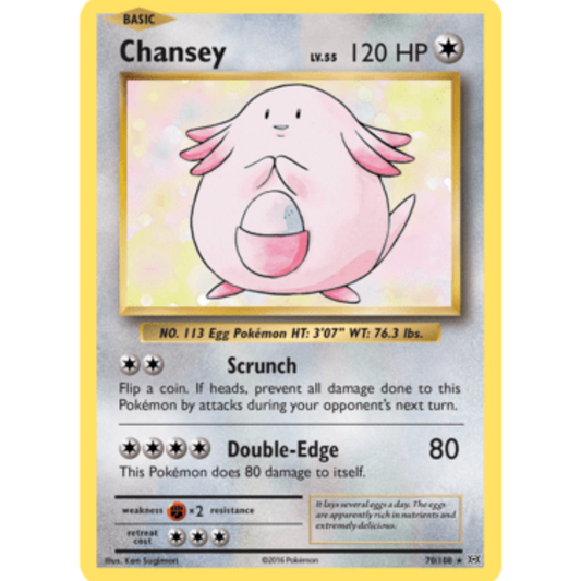 Chansey 070/108  - Holofoil XY  Evolutions - Holo Rare