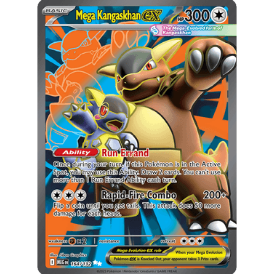 Mega Kangaskhan ex 164/132  - Holofoil ME01 Mega Evolution - Ultra Rare