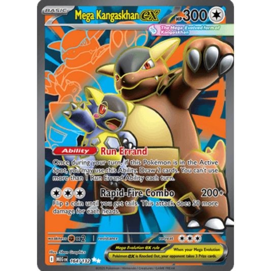 Mega Kangaskhan ex 164/132  - Holofoil ME01 Mega Evolution - Ultra Rare