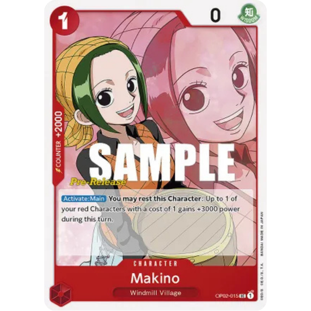 Makino (OP02-015) - Paramount War Pre-Release Cards