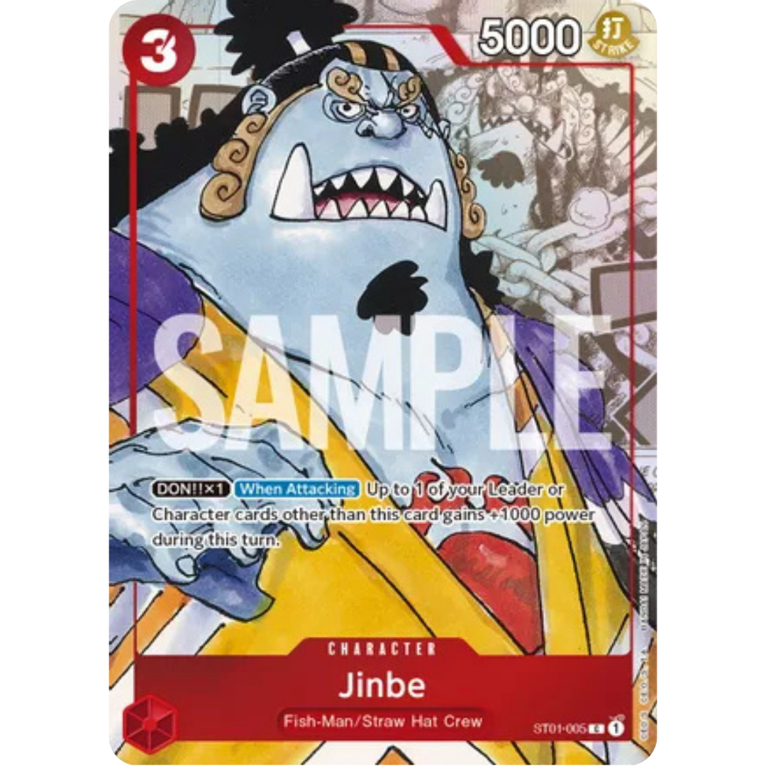 Jinbe - ST01-005 (Alternate Art) (ST01-005) - One Piece Promotion Cards Foil
