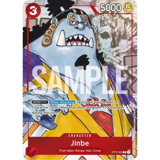 Jinbe - ST01-005 (Alternate Art) (ST01-005) - One Piece Promotion Cards Foil