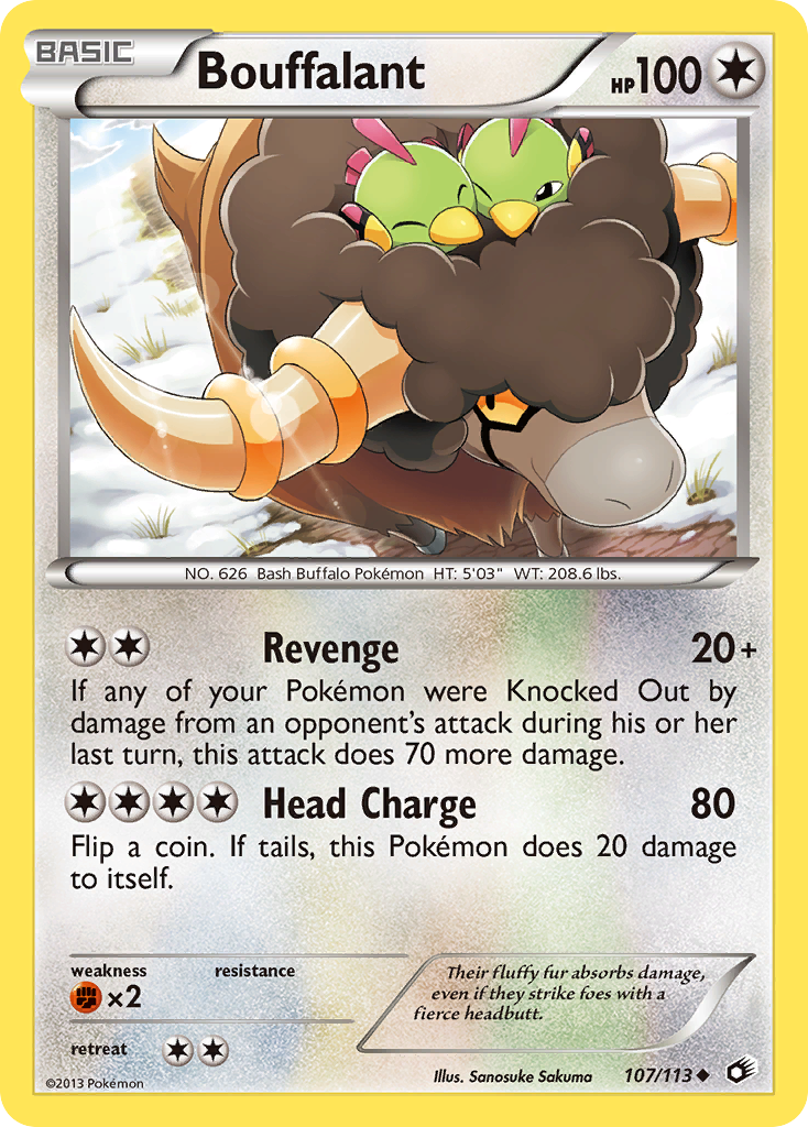 Bouffalant 107/113  Legendary Treasures - Uncommon