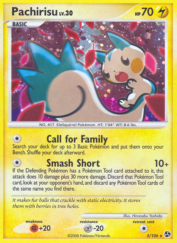 Pachirisu  - Holofoil Great Encounters - Holo Rare