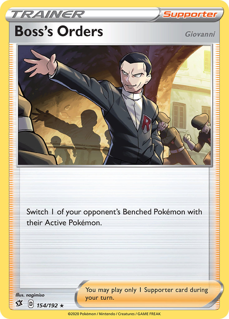 Boss's Orders 154  - Holofoil SWSH02 Rebel Clash - Holo Rare