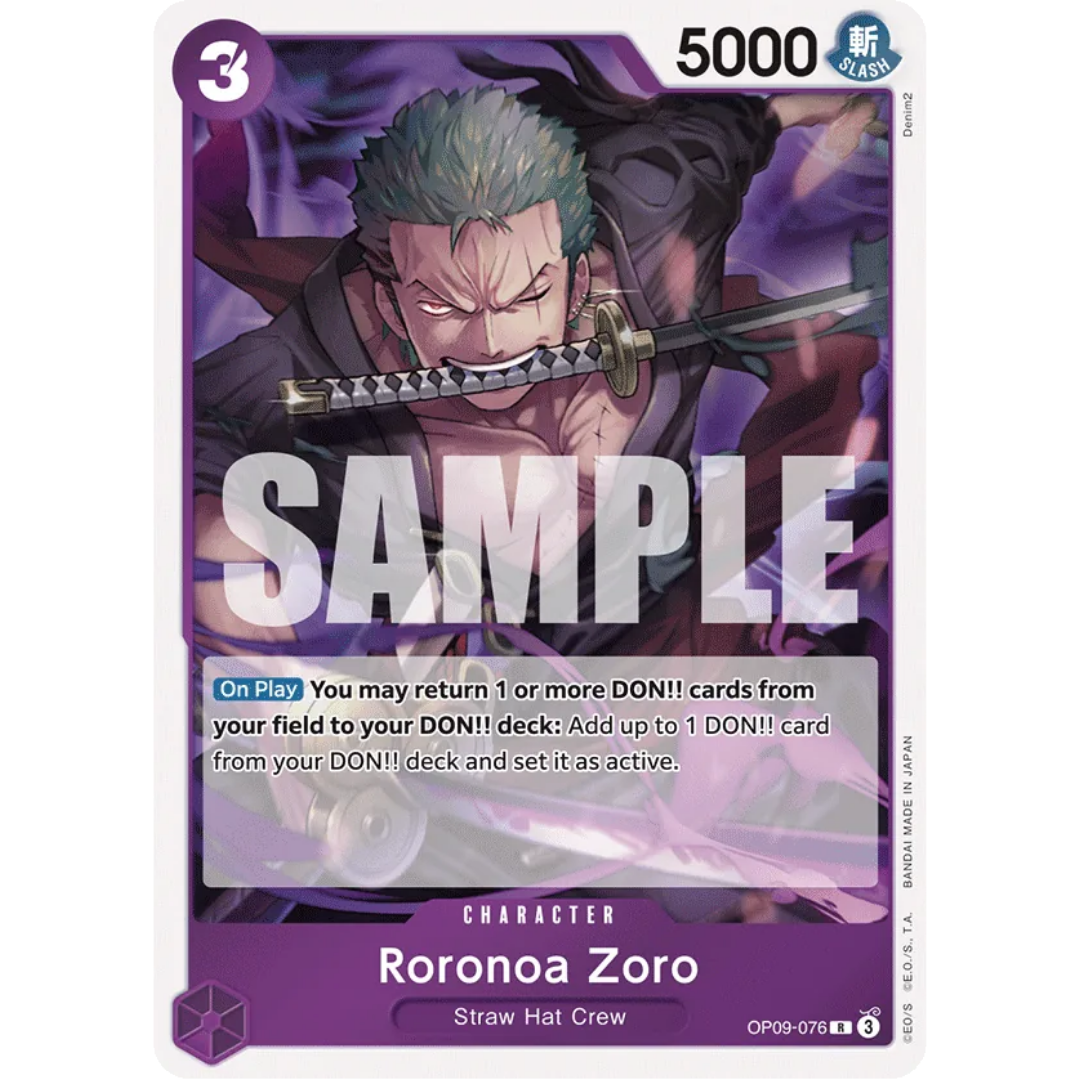 Roronoa Zoro (Reprint) (OP09-076) - Starter Deck 26: PURPLE/BLACK Monkey.D.Luffy