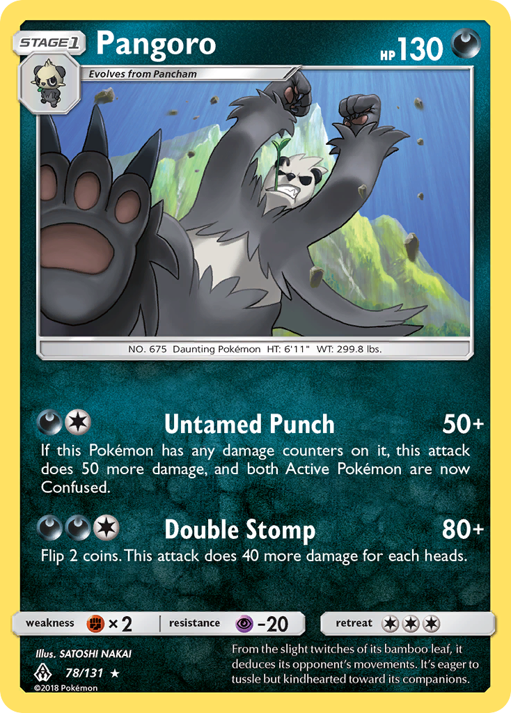 Pangoro  SM  Forbidden Light - Rare